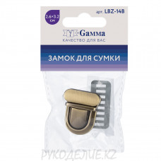 Замок для сумки 32*26мм LBZ-14N,H,B Gamma