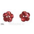 Пуговица цветочек CBM-62 20L, 06 - Красный