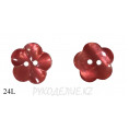 Пуговица цветочек CBM-62 24L, 06 - Красный