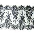 Кружево стрейч фрагмент A396 04, черн