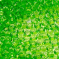 Бисер прозрачный глянцевый 10/0 Preciosa 50430 - Ярко-зелёный