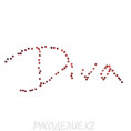 Аппликация из страз "DIVA" 03 - Красный