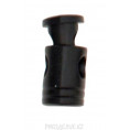 Стопор для шнура KPS-191 пластиковый 9 - 25х12мм, Черный