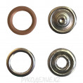 Кнопка установочная рубашечная металлическая d-9мм 276 - Какао