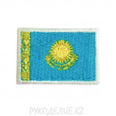 Шеврон клеевой Флаг Казахстана 3*2см