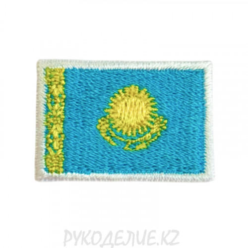Шеврон клеевой Флаг Казахстана 3*2см