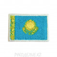 Шеврон клеевой Флаг Казахстана 3*2см Голубой