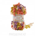 Пряжа Puffy Fine Color Alize 6519 - Оливково-терракотово-сиренево-бежевый