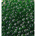 Бисер жемчужный прозрачный 10/0 Preciosa 56120 - Тёмно-зелёный