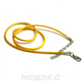 Шнурок для кулона плетеный 43см d-2мм 24 - Жёлтый