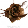 Цветок - брошь Роза d-110мм 15 - Коричневый