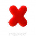 Пуговица алфавит 5X - Красный
