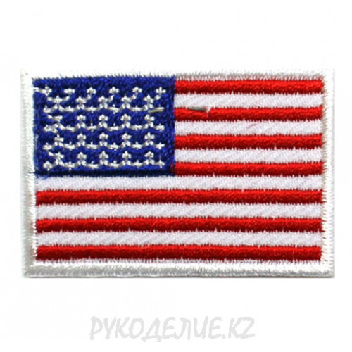 Шеврон клеевой Флаг США 4,5*3см