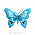 Термоаппликация Бабочки 8*5,5см 19 - Светлый бирюзово-голубой