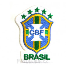 Шеврон клеевой "CBF Brasil" 5*7,2см