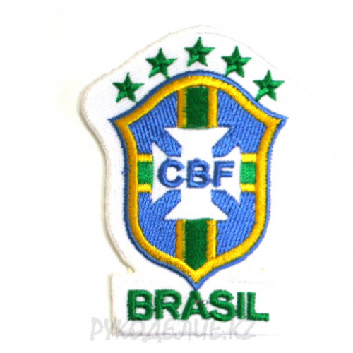 Шеврон клеевой CBF Brasil 5*7,2см
