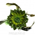Брошь Цветок Хризантема d-100мм 12 - Зелёный