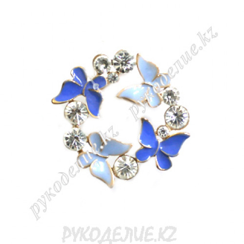 Брошь 4 бабочки 40*40мм BR-708 Брошь 4 бабочки 40*40мм BR-708