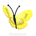 Термоаппликация Бабочка 6,5*6,5см 10 - Лимонный