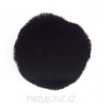 Помпоны Furry Pompons стриженый d=10см YarnArt 80 - Черный
