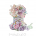 Пряжа Puffy Color Alize 6526 - Салатово-сиренево-розовый