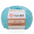 Пряжа Baby Cotton YarnArt 446 - Ярко-голубой