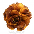 Брошь Цветы роза d-110мм 2 - Коричневый