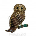 Брошь Сова 25*40мм 43 - Темно-бежевый