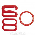 Набор фурнитуры для нижнего белья металл 10мм 4 - Красный