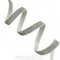Бархотка с люрексом 10мм 02 - Серебрянный