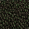 Бисер прозрачный глянцевый 10/0 Preciosa 50150 - Тёмно-зелёный