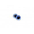 Глаз стеклянный пришививной "3" 7мм 10 - Голубой
