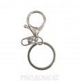 Карабин с кольцом металлический 9205 Angelica Fashion 02 - Silver