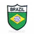Шеврон клеевой Brazil 3,7*5см Зелёный