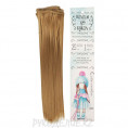 Волосы - тресс для кукол "Прямые" длина волос 25см, ширина 100см 22Т - Русый, 2294905