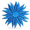 Термоаппликация Астра 5*5см 19 - Бирюзово-голубой
