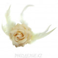 Цветок - брошь роза Е-100 d-60мм 5 - Кремовый