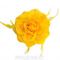 Цветок - брошь Роза d-145мм 4 - Желтый