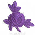 Термоаппликация Роза 7,8*5см 17 - Фиолетовый