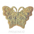 Термоаппликация Бабочка 3*2,5см 1 - Золотой
