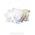 Брошь Роза 001 SLV 03 - Белый