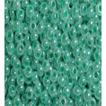 Бисер жемчужный отверстие окрашенное 10/0 Preciosa 37358 - Бирюзово-зелёный