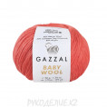 Пряжа Baby Wool Gazzal 819 - Темно-коралловый