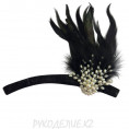 Повязка Гэтсби с жемчугом 04 - Черный