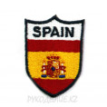 Шеврон клеевой Spain 4*5см Бело-красно-жёлтый