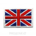 Шеврон клеевой Флаг Великобритании 4,5*3см Красно-синий