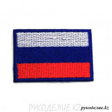 Шеврон клеевой Флаг России 3*2см
