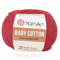 Пряжа Baby Cotton YarnArt 423 - Яркий коралл
