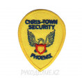 Шеврон клеевой Chris-Town Security 5,5*7,5см 2 - Жёлтый