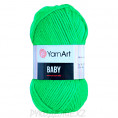 Пряжа Baby YarnArt 8233 - Зеленый неоновый